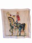 Square Silk Scarf The Roman Knight by Salvador Dalí