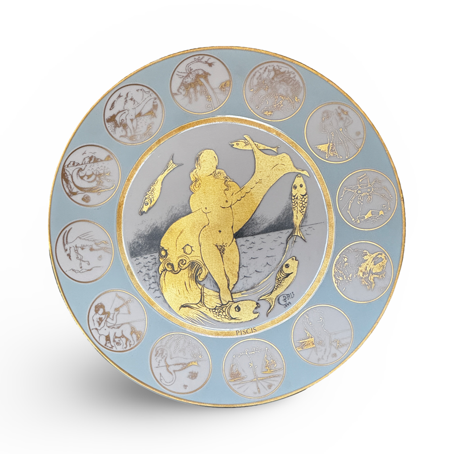 Salvador Dalí. Plat Zodiac Dalinià Peixos