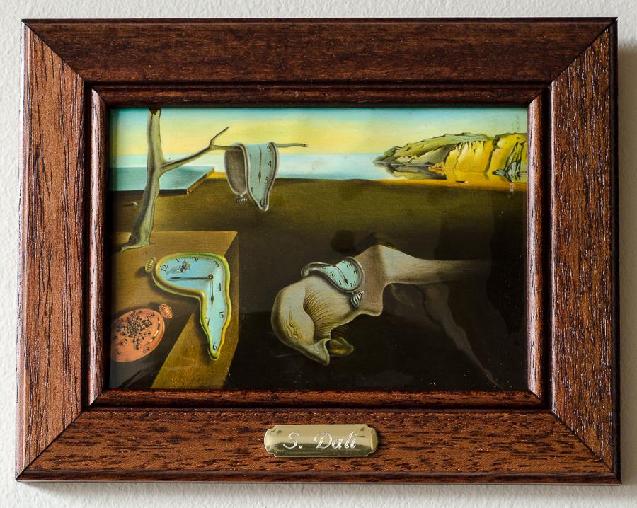 pintura del reloj de dali