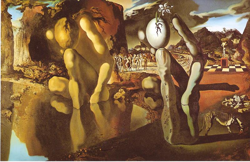 Salvador Dalí. Poster Métamorphose de Narcisse, 1936-37